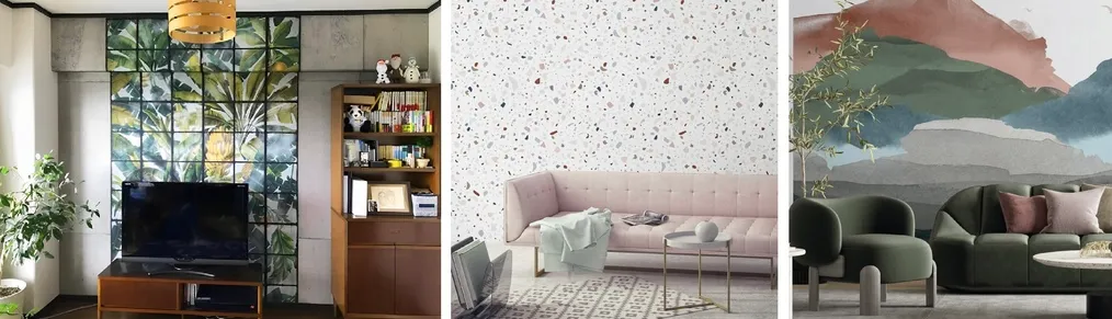 We have prepared a large collection of modern & durable living room wallpaper